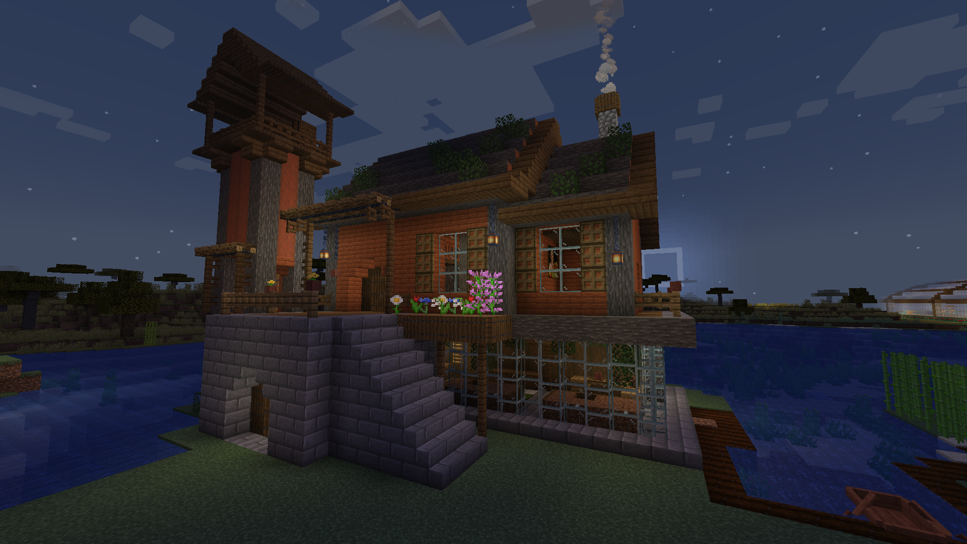 Medium sized house by the water built by Taylor.