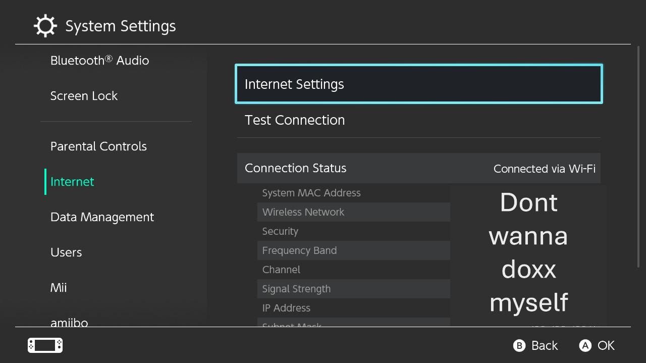 Switch Internet Settings