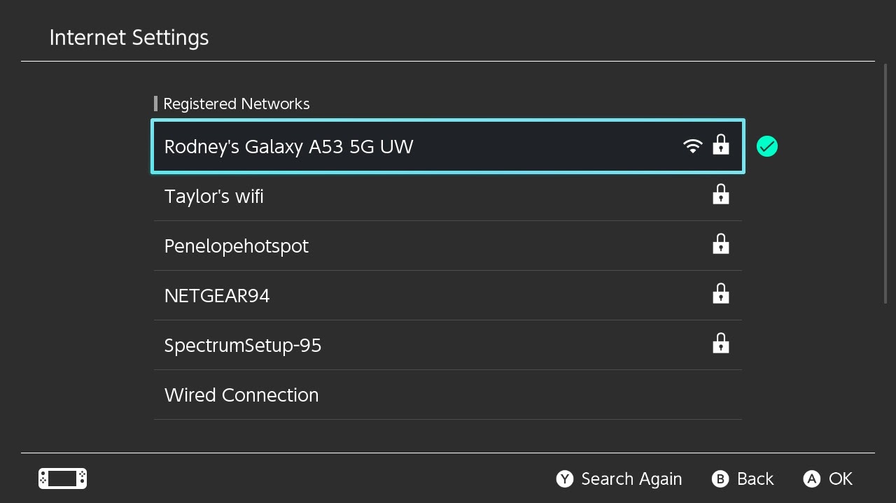 Registered Networks Page